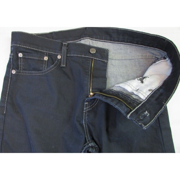 Levi's 508 Jeans Regular Taper Dark Blue Men's 30x32 White Stitching - Picture 6 of 10